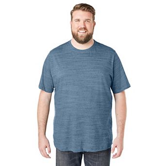 Boulder Creek by KingSize Men's Big & Tall Heavyweight Jersey Crewneck T-Shirt