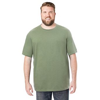 Boulder Creek By Kingsize Men's Big & Tall Heavyweight Jersey Crewneck T-shirt