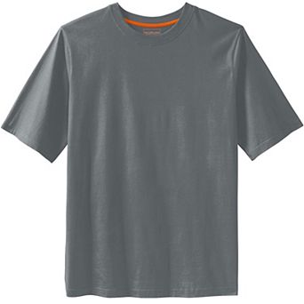 Boulder Creek By Kingsize Men's Big & Tall Heavyweight Jersey Crewneck T-shirt