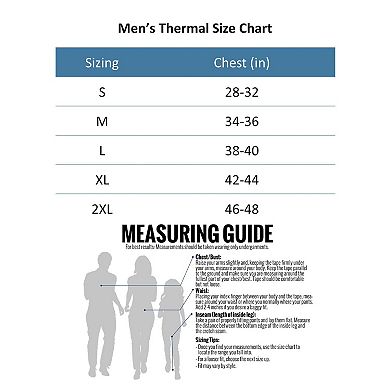 Men's Long Thermal Underwear Set