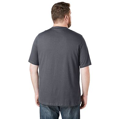 Boulder Creek By Kingsize Men's Big & Tall Heavyweight Pocket Crewneck T-shirt
