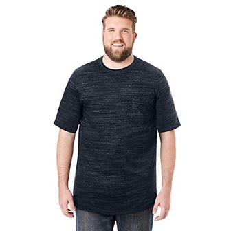 Boulder Creek By Kingsize Men's Big & Tall Heavyweight Pocket Crewneck T-shirt