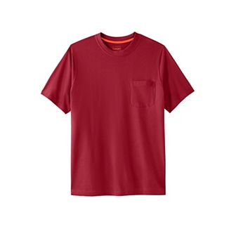 Boulder Creek By Kingsize Men's Big & Tall Heavyweight Pocket Crewneck T-shirt