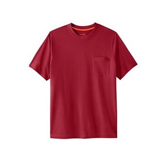 Boulder Creek by KingSize Men's Big & Tall Heavyweight Pocket Crewneck T-Shirt