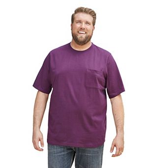 Boulder Creek By Kingsize Men's Big & Tall Heavyweight Pocket Crewneck T-shirt