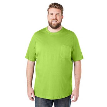 Boulder Creek By Kingsize Men's Big & Tall Heavyweight Pocket Crewneck T-shirt