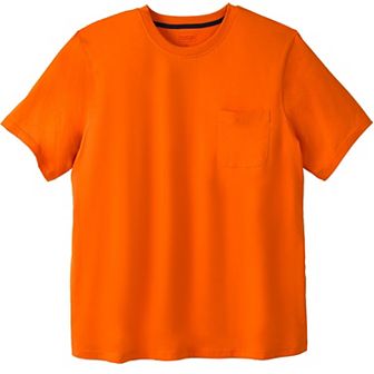 Boulder Creek By Kingsize Men's Big & Tall Heavyweight Pocket Crewneck T-shirt