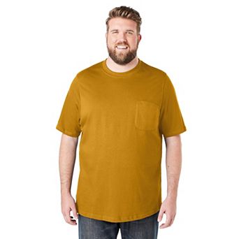 Boulder Creek By Kingsize Men's Big & Tall Heavyweight Pocket Crewneck T-shirt