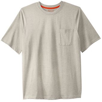 Boulder Creek by KingSize Men's Big & Tall Heavyweight Pocket Crewneck T-Shirt