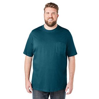 Boulder Creek By Kingsize Men's Big & Tall Heavyweight Pocket Crewneck T-shirt
