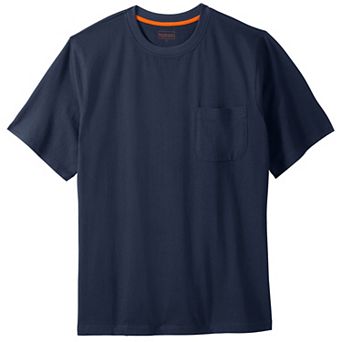 Boulder Creek by KingSize Men's Big & Tall Heavyweight Pocket Crewneck T-Shirt