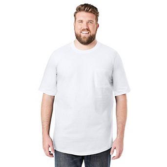 Boulder Creek by KingSize Men's Big & Tall Heavyweight Pocket Crewneck T-Shirt