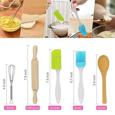 26 Pcs Kids Silicone Toy Baking Set