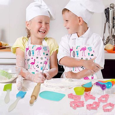 26 Pcs Kids Silicone Toy Baking Set