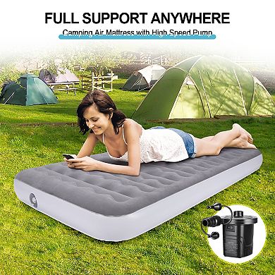 Camping Inflatable Mattress With Electric Air Mattress Pump