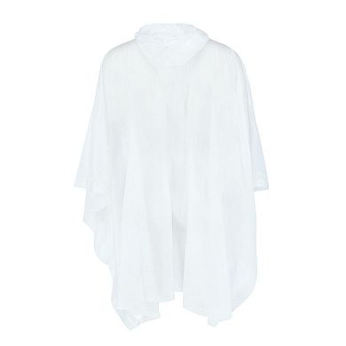 Kid's Stitch Print Rain Poncho