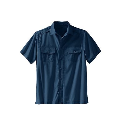 Boulder Creek by KingSize Men's Big & Tall Short-Sleeve Pilot Shirt