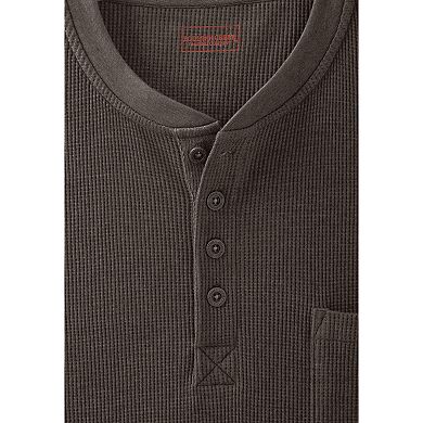 Boulder Creek by KingSize Men's Big & Tall Thermal Pocket Longer-Length Henley
