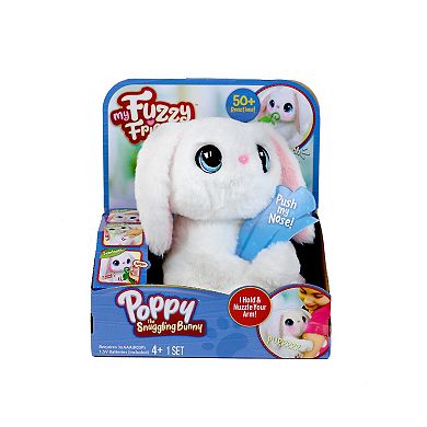 Skyrocket My Fuzzy Friends Poppy Snuggling Bunny Plush