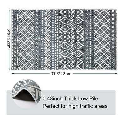 Boho Moroccan Non Slip Indoor Area Rug