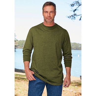 Boulder Creek By Kingsize Men's Big & Tall Heavyweight Long-sleeve No Pocket Crewneck Tee