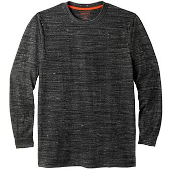 Boulder Creek By Kingsize Men's Big & Tall Heavyweight Long-sleeve No Pocket Crewneck Tee
