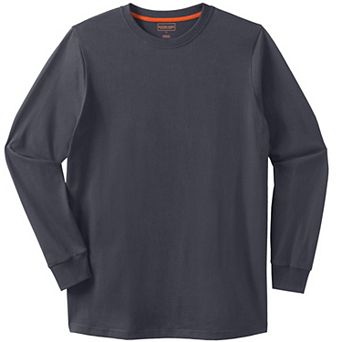 Boulder Creek By Kingsize Men's Big & Tall Heavyweight Long-sleeve No Pocket Crewneck Tee