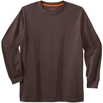 Boulder Creek By Kingsize Men's Big & Tall Heavyweight Long-sleeve No Pocket Crewneck Tee