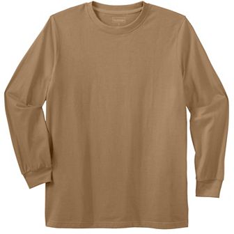 Boulder Creek by KingSize Men's Big & Tall Heavyweight Long-Sleeve No Pocket Crewneck Tee