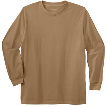 Boulder Creek By Kingsize Men's Big & Tall Heavyweight Long-sleeve No Pocket Crewneck Tee