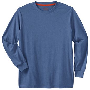 Boulder Creek By Kingsize Men's Big & Tall Heavyweight Long-sleeve No Pocket Crewneck Tee
