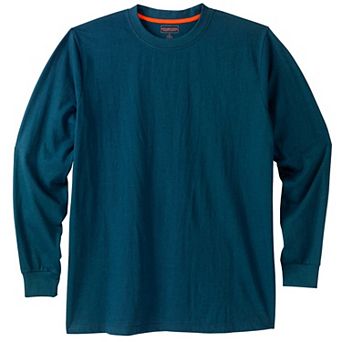 Boulder Creek By Kingsize Men's Big & Tall Heavyweight Long-sleeve No Pocket Crewneck Tee