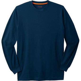 Boulder Creek by KingSize Men's Big & Tall Heavyweight Long-Sleeve No Pocket Crewneck Tee