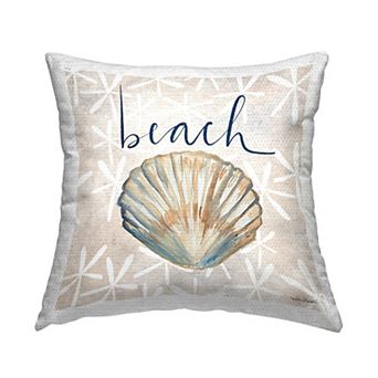 Stupell Home Decor Nautical Seashell Throw Pillow