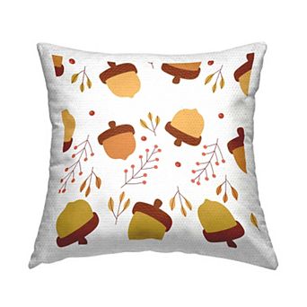 Stupell Home Decor Acorn Fall Throw Pillow