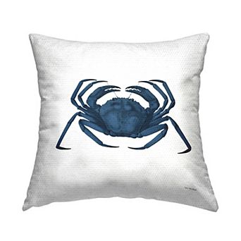 Stupell Home Decor Blue Crab Beach Life Throw Pillow