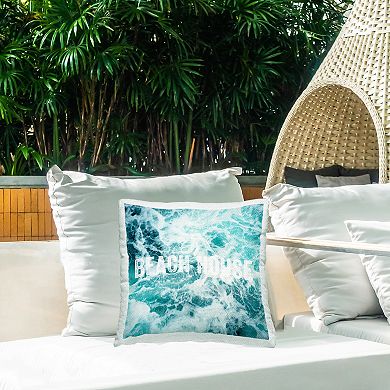 Stupell Home Decor Beach House Typography Throw Pillow
