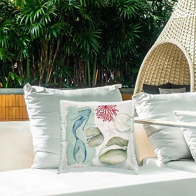 Stupell Home Decor Swimming Mermaid Beach Throw Pillow