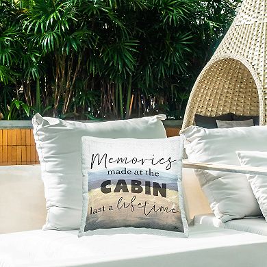 Stupell Home Decor Memories At The Cabin Throw Pillow
