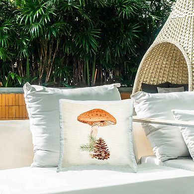 Stupell Home Decor Mushroom Woodland Throw Pillow