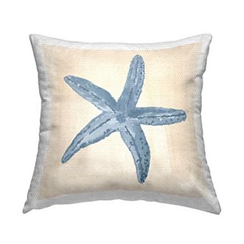 Stupell Home Decor Starfish Beach Life Throw Pillow