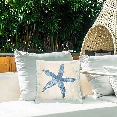 Stupell Home Decor Starfish Beach Life Throw Pillow
