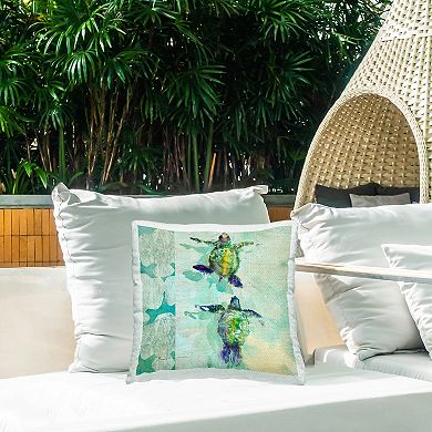 Stupell Home Decor Aquatic Baby Turtles Throw Pillow