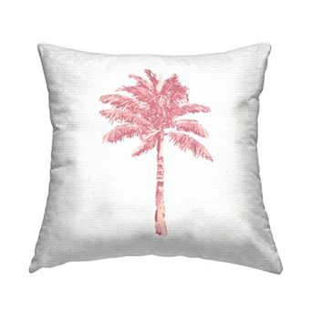 Stupell Home Decor Pink Palm Tree Throw Pillow