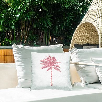 Stupell Home Decor Pink Palm Tree Throw Pillow