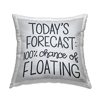 Stupell Home Decor Today's Forecast Floating Throw Pillow