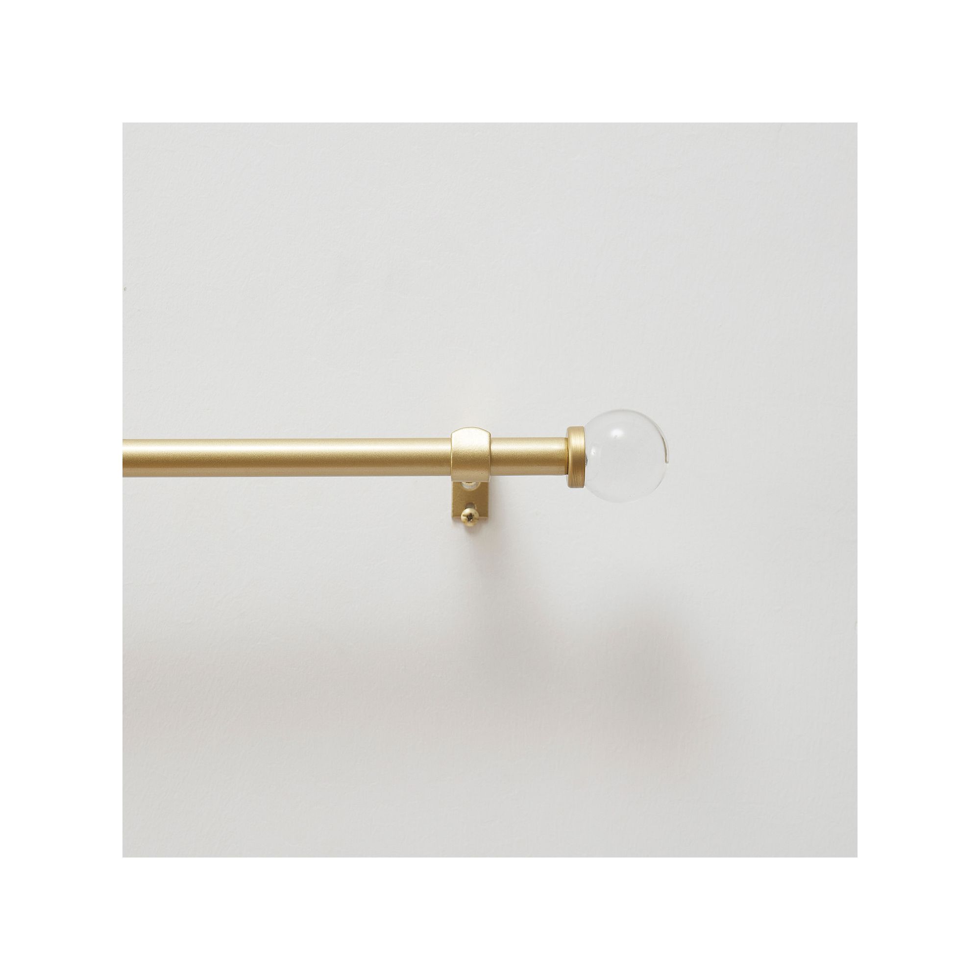 Martha Stewart Beaufort Curtain Rod Set, Brushed Brass