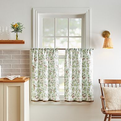 Martha Stewart 3-Piece Daisy Valance & Window Tier Set