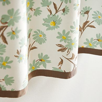 Martha Stewart 3-Piece Daisy Valance & Window Tier Set