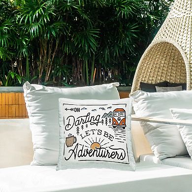 Stupell Home Decor Let's Be Adventurers Indoor/Outdoor Throw Pillow